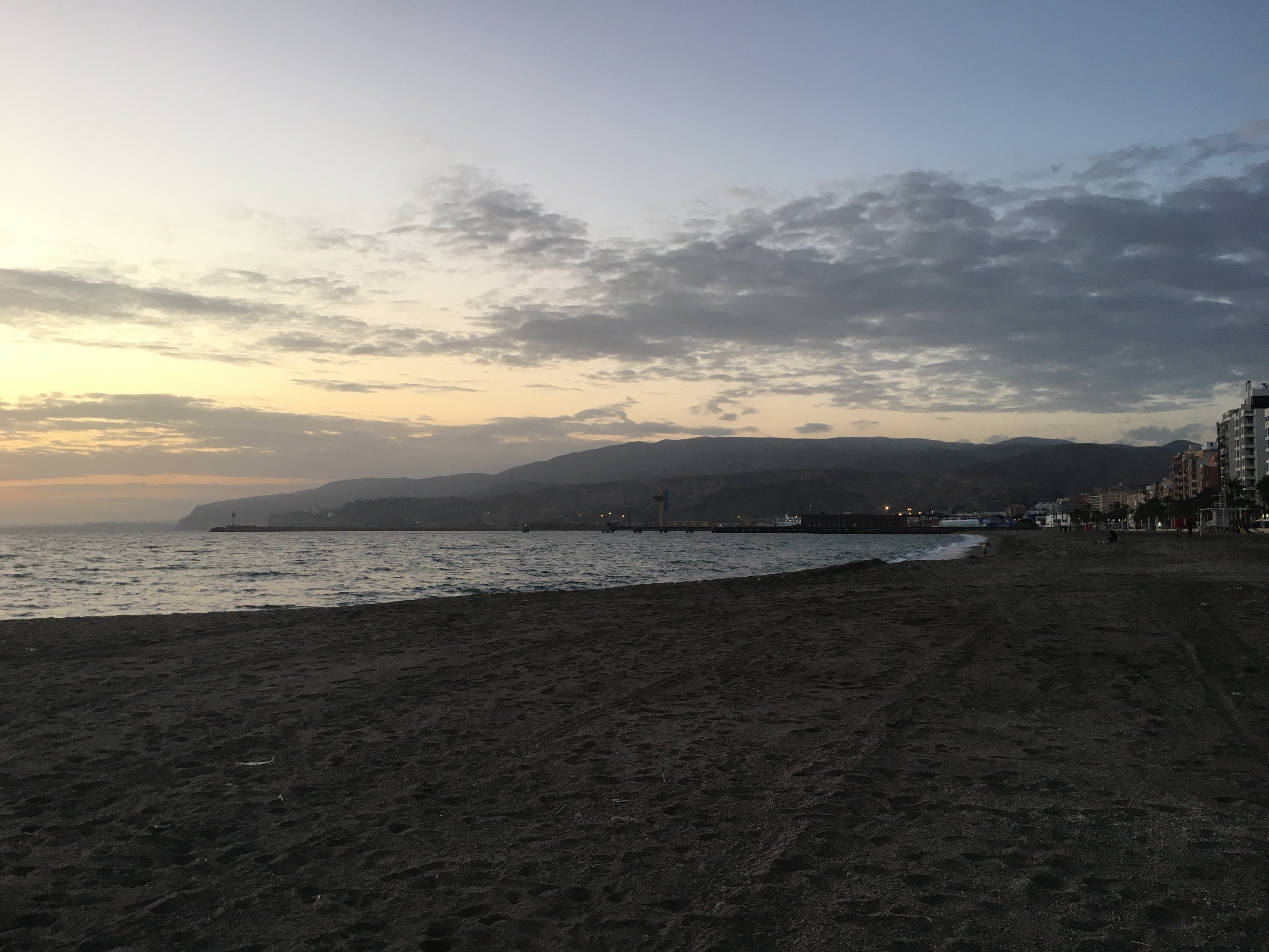 Un petit tour sur la plage avant d'aller dormir suite à cette grosse journée